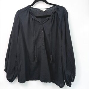 Emerson Fry Swiss Dot Peasant Blouse Women S Festival Indie Boho Minimalist